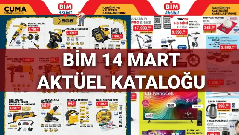 BİM 14 Mart Cuma Aktüel Kataloğu: Elektrikli Süpürge ve Daha Fazlası Seni Bekliyor!