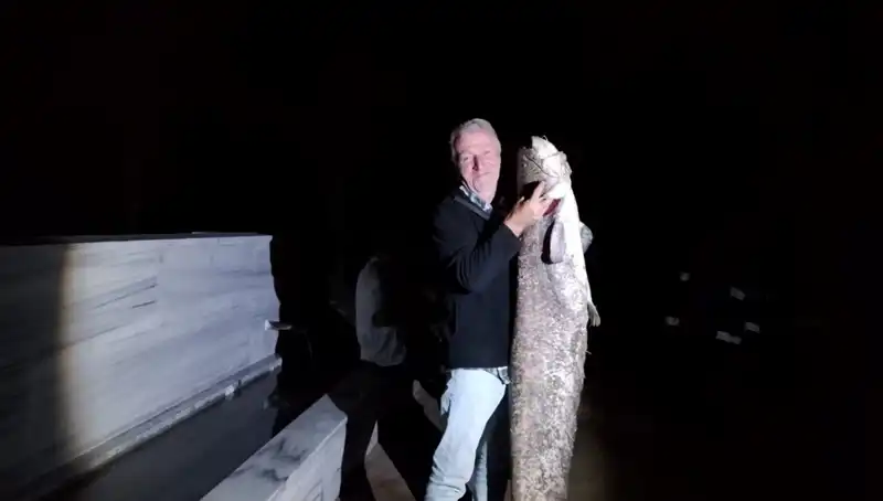 Barajda Yakalanan Balık: Tam 40 Kilo Ağırlığında!