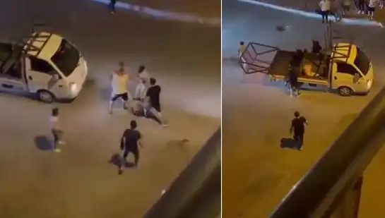 Bursa'da Taciz Şüphelisine Sokakta Tekme Tokat Dayak