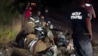 Hatay İtfaiyesi, Yangınla Mücadelede Yorgunluk Molası Verdi