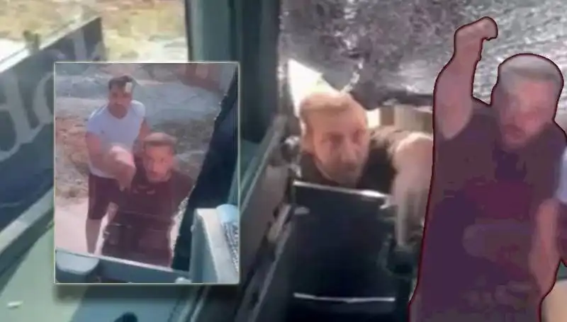 Turist Otobüsüne Taşlı Saldırı: Şoför Yaralandı, Ortalık Karıştı